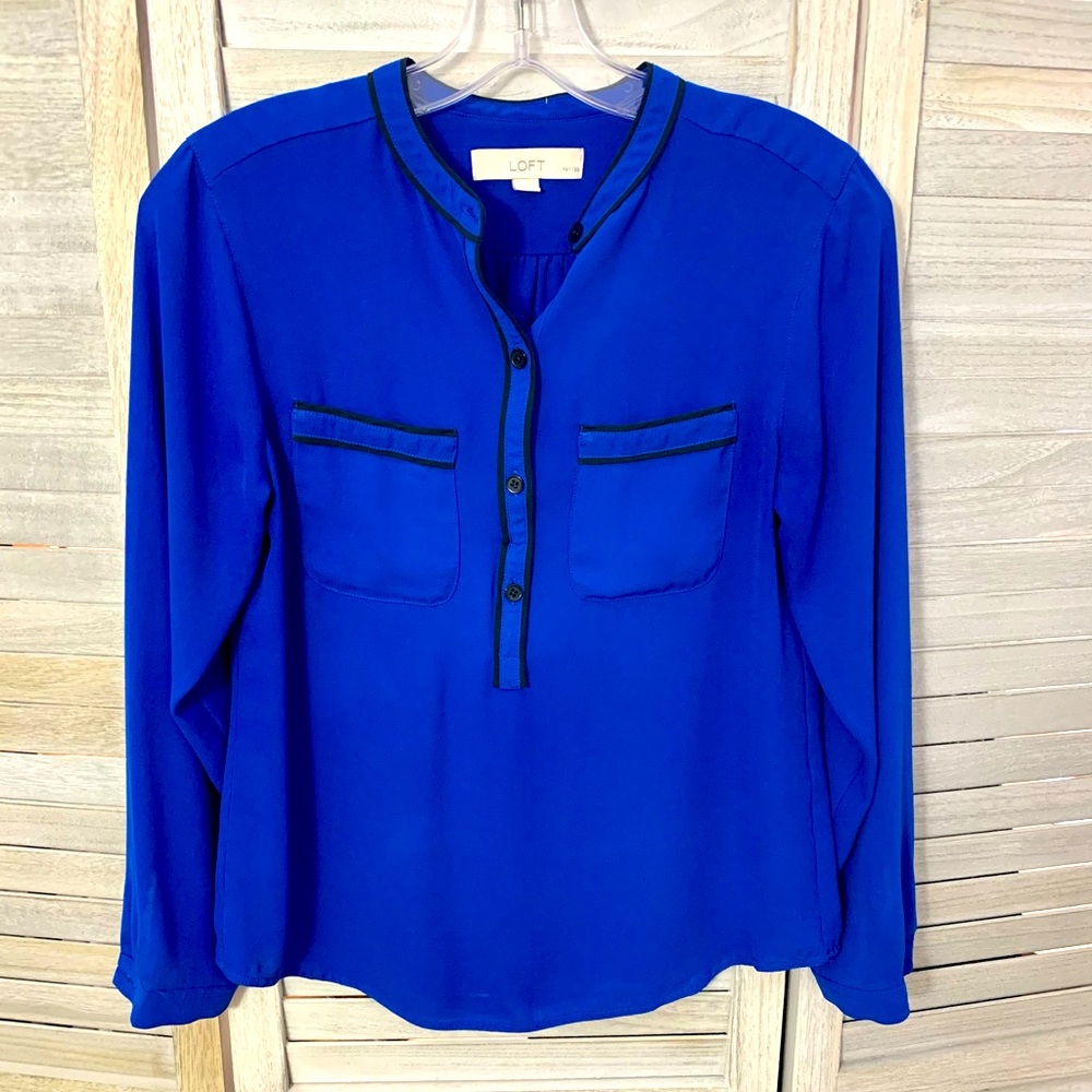 Blue LOFT blouse